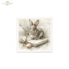  króliki, zające wielkanocne, vintage, akwarela, pisanki, wiosna * rabbits, Easter bunnies, vintage, watercolor, Easter eggs, spring